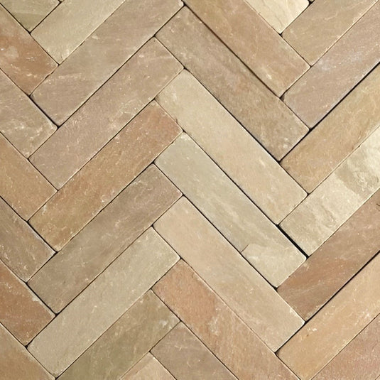 Raj Green Indian Sandstone Setts - 200 x 50 x 40mm