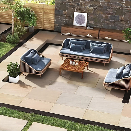 Raj - Green Porcelain Paving Tiles - 900 x 600 x 20mm