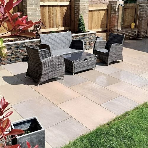 Raj - Green Porcelain Paving Tiles - 900 x 600 x 20mm