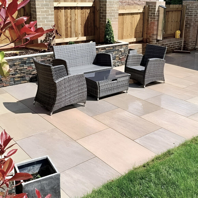 Raj - Green Porcelain Paving Tiles - 900 x 600 x 20mm