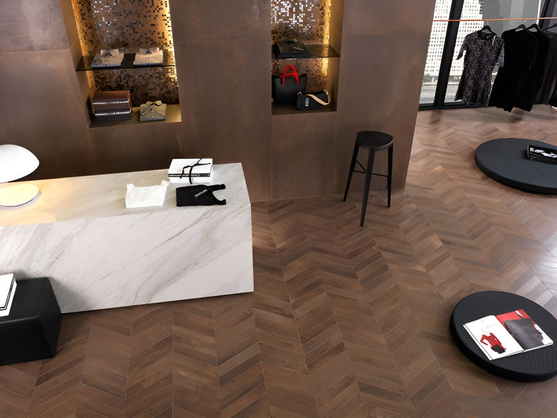 Load image into Gallery viewer, Plaza Rust - Brown Porcelain Paving Tiles - 800 x 800 x 20mm
