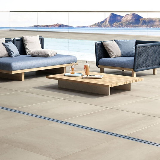 Plaza Fawn - Beige Porcelain Paving Tiles - 600 x 600 x 20mm