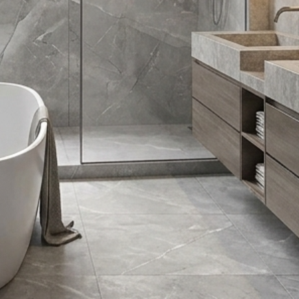 Pulpis - Grey Porcelain Paving Tiles - Matt Finish - 600 x 600 x 7mm