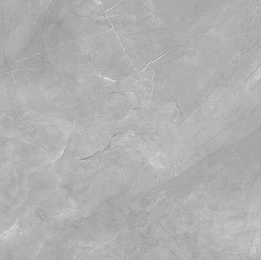 Pulpis - Grey Porcelain Paving Tiles - Polished Finish - 600 x 600 x 7mm