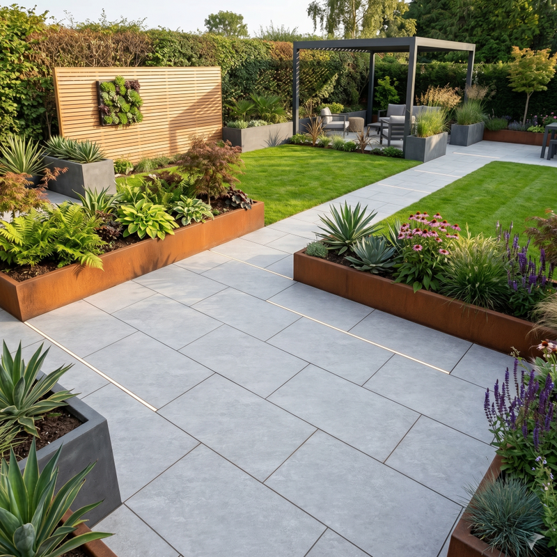 Load image into Gallery viewer, Quartz - Grey Porcelain Paving Tiles - 900 x 600 x 20mm
