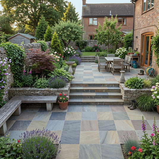 Raj - Green Porcelain Paving Tiles - 600 x 600 x 20mm