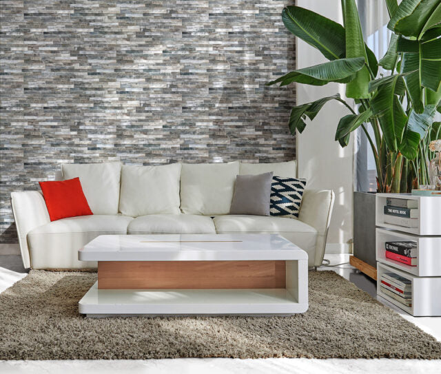 Reflection Giungla - Grey Porcelain Wall Cladding Tiles - 400 x 160 x 9mm
