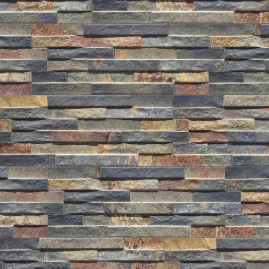 Reflection Terra - Grey & Brown Porcelain Wall Cladding Tiles - 400 x 160 x 9mm