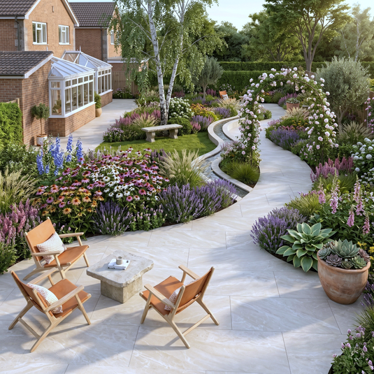 Roca - White Porcelain Paving Tiles - 900 x 600 x 20mm