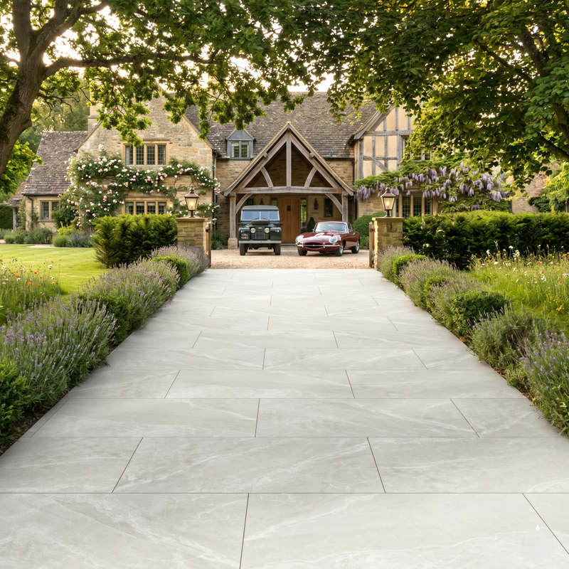Load image into Gallery viewer, Roca - White Porcelain Paving Tiles - 900 x 600 x 20mm
