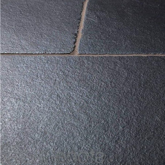 Kota Black Limestone Paving - 900 x 600 x 22mm - Sawn & Riven