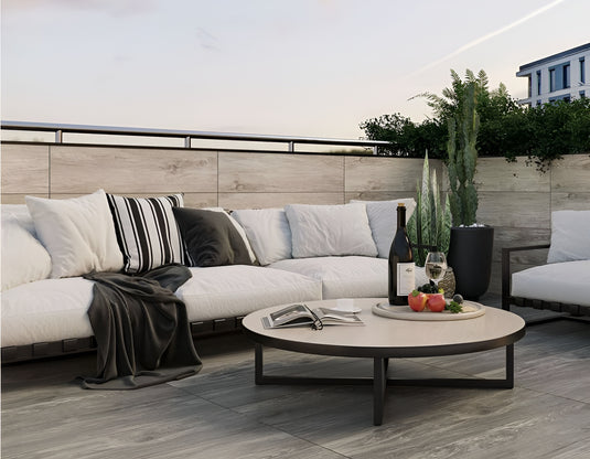Driftwood - Natural Grey Porcelain Paving Tiles - 1200 x 300 x 20mm