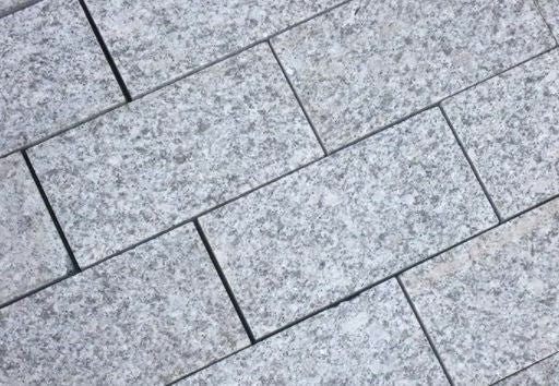 Load image into Gallery viewer, Light Grey Granite Block Paving - 200 x 100 x 40mm - Sawn &amp; Flamed
