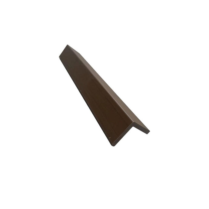Slatted Walnut - Brown Composite Cladding - L Trim - 2200 x 49.25 x 49.25 mm