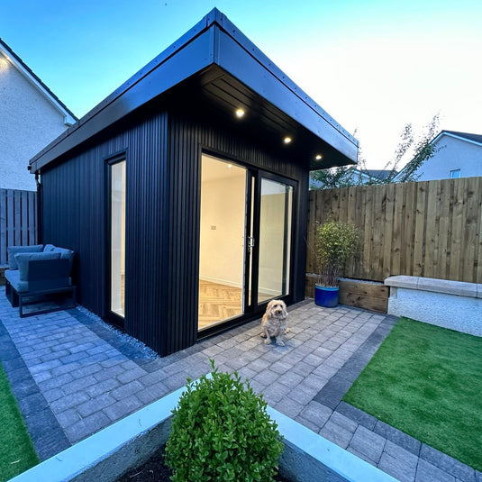 Slatted Midnight - Black Composite Cladding - L Trim - 2200 x 49.25 x 49.25 mm