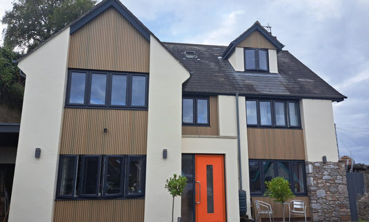 Slatted Spiced Cedar - Brown Composite Cladding - L Trim - 2200 x 49.25 x 49.25 mm