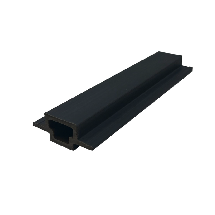 Slatted Midnight - Black Composite Cladding - Connector Piece - 2200 x 49.25 x 49.25 mm