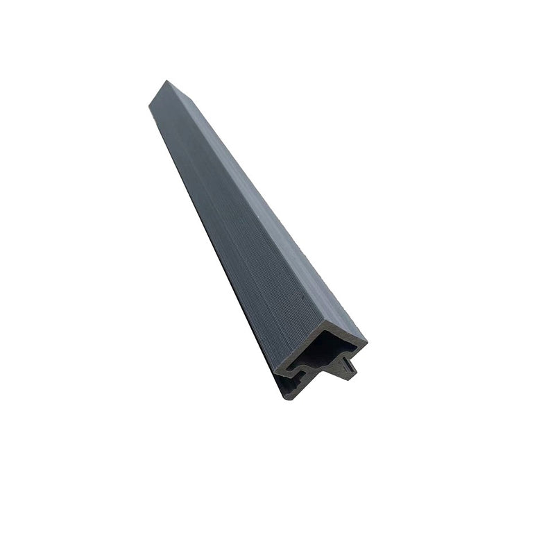 Load image into Gallery viewer, Slatted Stone - Grey Composite Cladding - Corner Piece - 2200 x 49.25 x 49.25 mm
