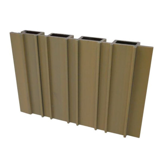 Slatted Natural Oak - Brown Composite Cladding - Cladding Board - 2500 x 200 x 26 mm