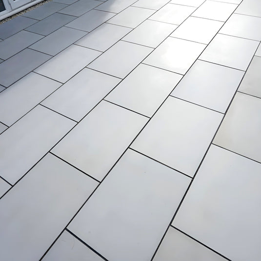 Kandala Sawn & Honed - Grey Porcelain Paving Tiles - 900 x 600 x 20mm