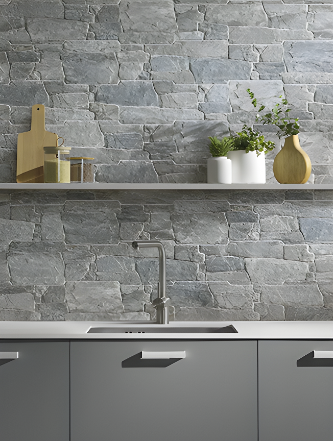 Load image into Gallery viewer, Colorado Steel - Grey Porcelain Wall Cladding Tiles - 400 x 160 x 9mm
