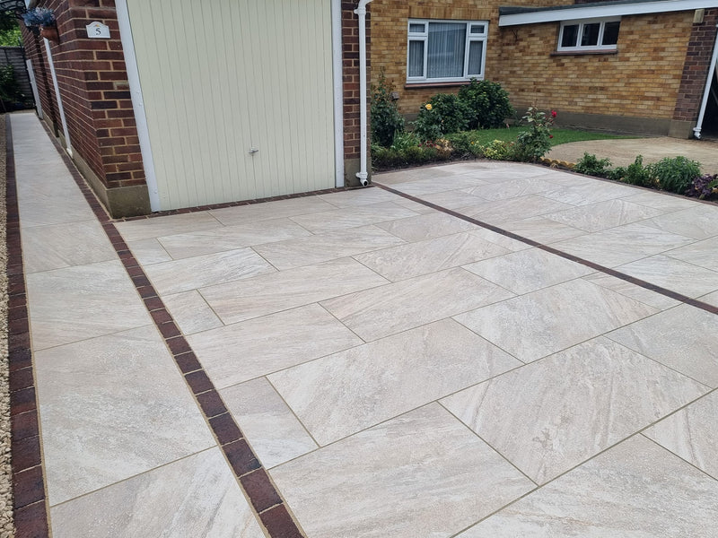 Load image into Gallery viewer, St. Helens Silver- Grey Porcelain Paving Tiles - 1200 x 600 x 20mm
