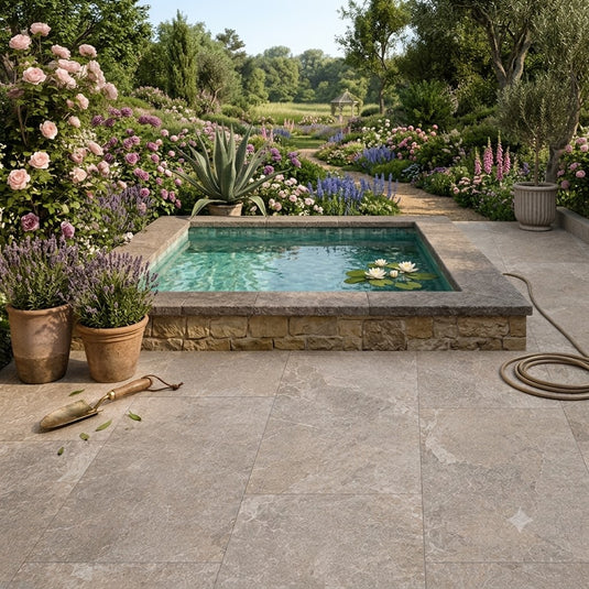 Strato - Grey Porcelain Paving Tiles - 900 x 600 x 20mm