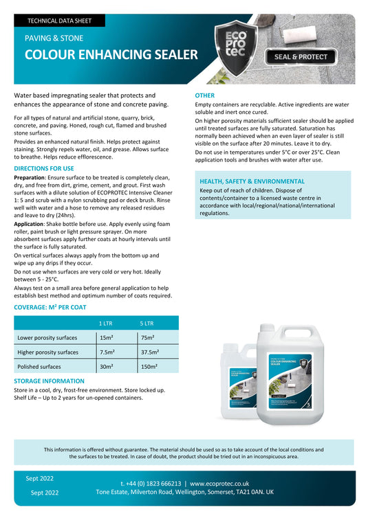 LTP Ecoprotec Colour Enhancing Sealer - 5L