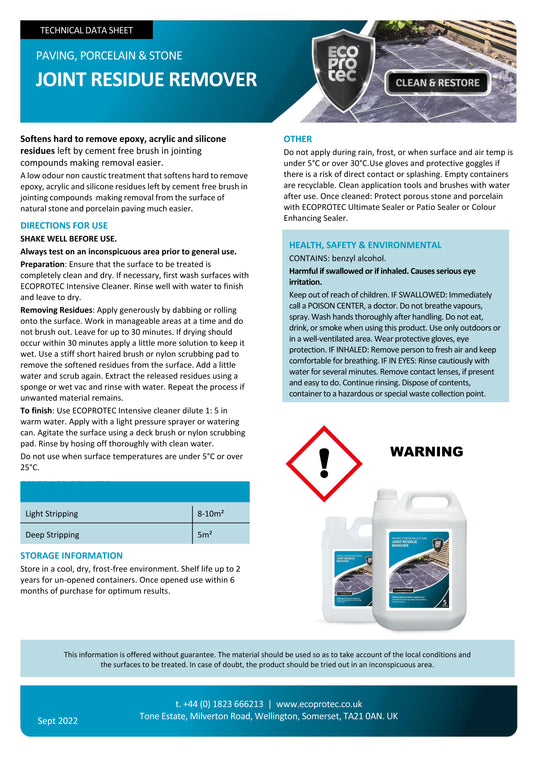 LTP Ecoprotec Joint Residue Remover - 5L