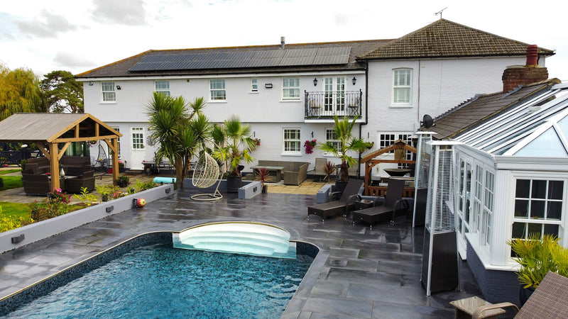 Load image into Gallery viewer, Titan Dark - Black Porcelain Paving Tiles - 1200 x 600 x 20mm
