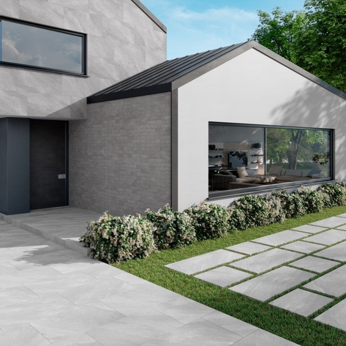 Load image into Gallery viewer, Titan Pearl - White Porcelain Paving Tiles - 1200 x 600 x 20mm
