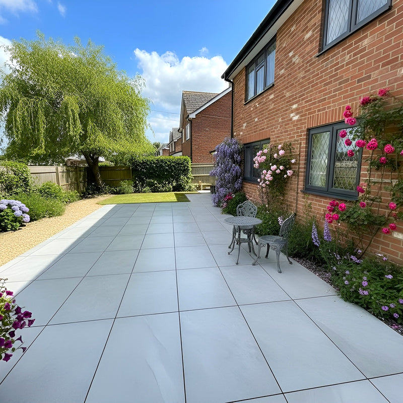 Load image into Gallery viewer, Titan Pearl - White Porcelain Paving Tiles - 1200 x 600 x 20mm
