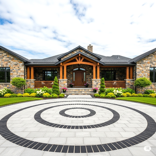 Kota Black Limestone Block Paving - 200 x 100 x 50mm - Sawn & Riven
