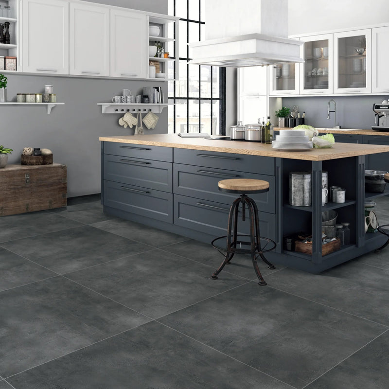Load image into Gallery viewer, Urban Anthracite - Black Porcelain Paving Tiles - 1200 x 600 x 20mm
