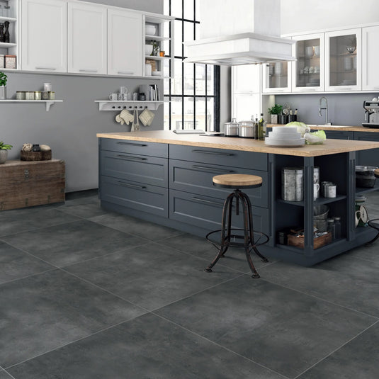 Urban Anthracite - Black Porcelain Paving Tiles - 1200 x 600 x 20mm