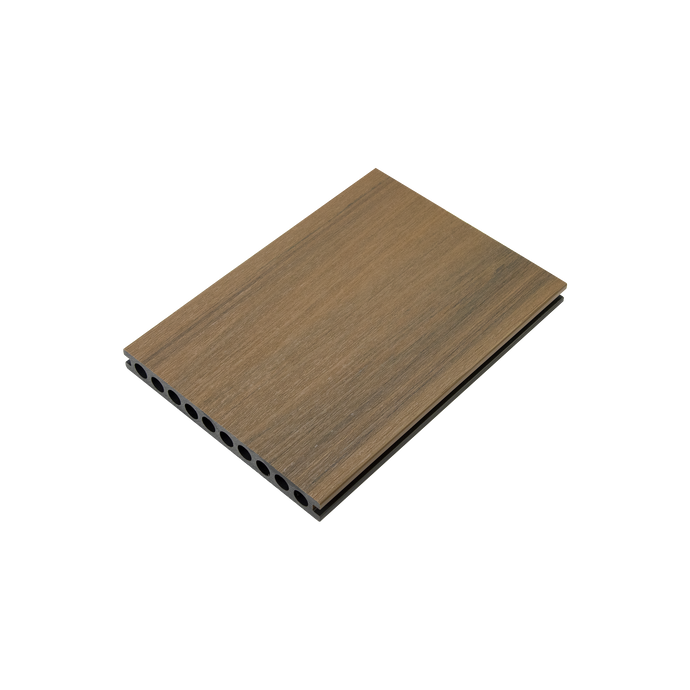 Mayfair Warm Wallnut - Brown Composite Decking - Capped Step Board - 3660 x 98 x 45 mm