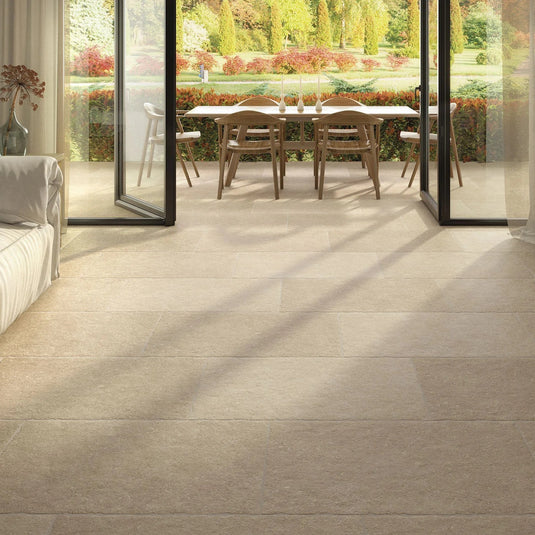 Westbury Natural - Beige Porcelain Paving Tiles - 900 x 600 x 20mm