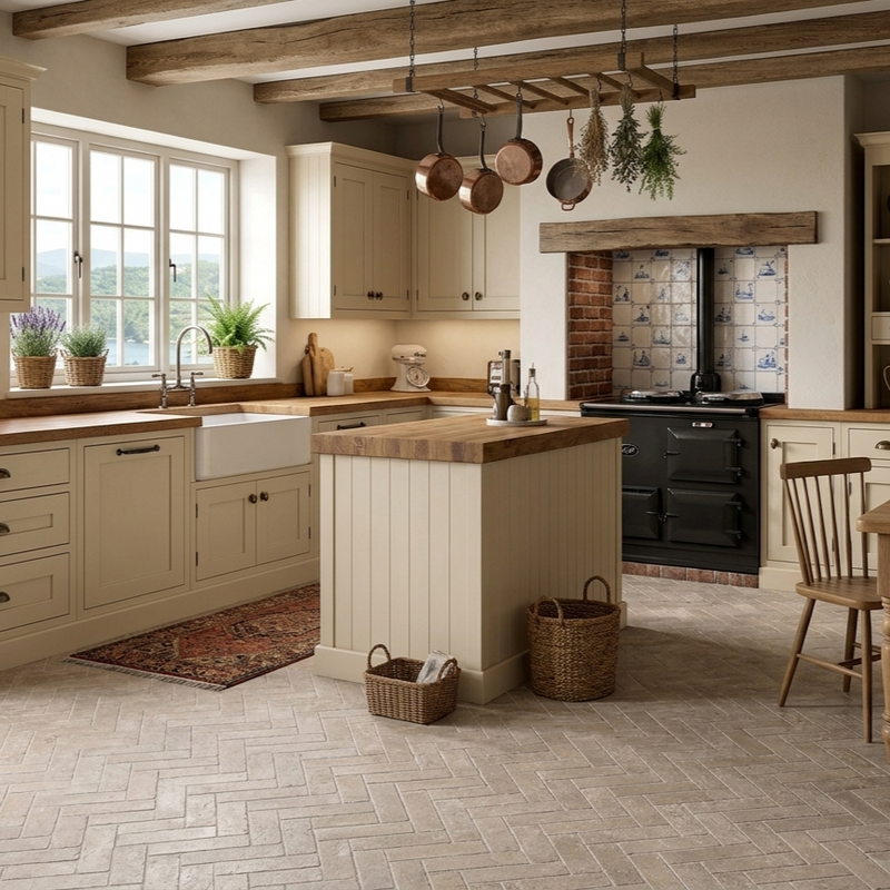 Load image into Gallery viewer, Westbury Natural - Beige Porcelain Setts - 280 x 70 x 20mm
