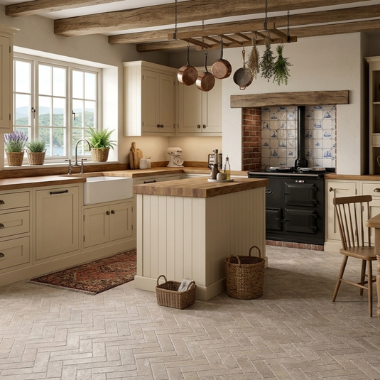 Westbury Natural - Beige Porcelain Setts - 280 x 70 x 20mm