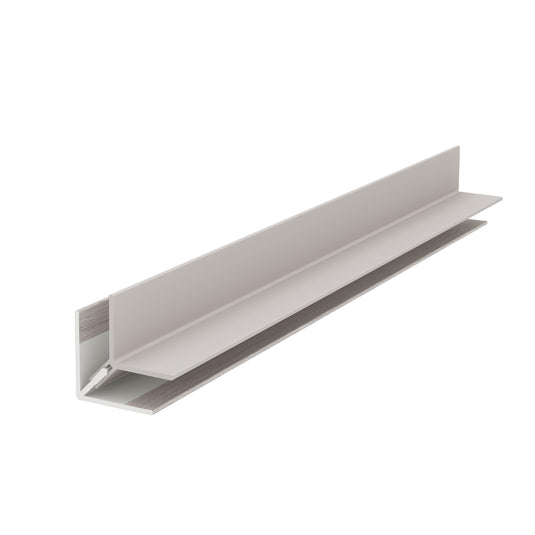 VOX Kerrafront Light - Grey PVC Cladding - Universal Corner - 3000 x 50 mm x 40mm