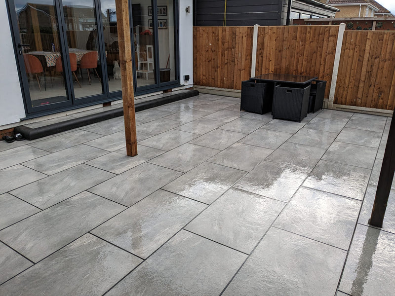 Load image into Gallery viewer, Mercury - Grey Porcelain Paving Tiles - 900 x 600 x 20mm
