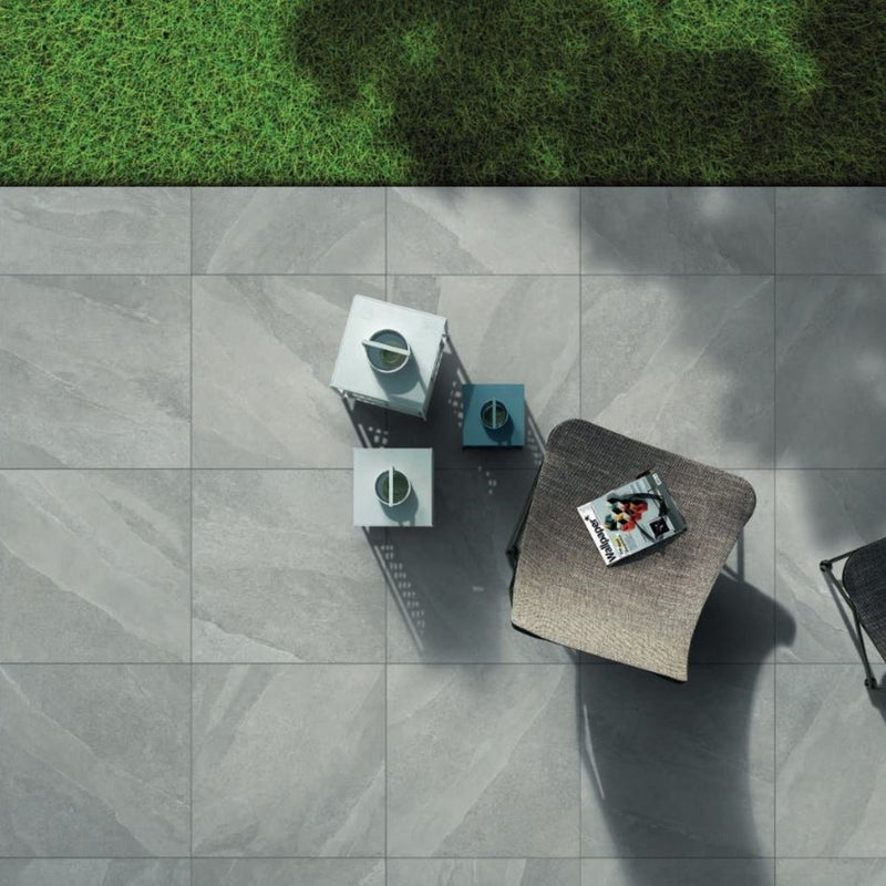 Load image into Gallery viewer, Etna - Grey Porcelain Paving Tiles - 600 x 600 x 20mm
