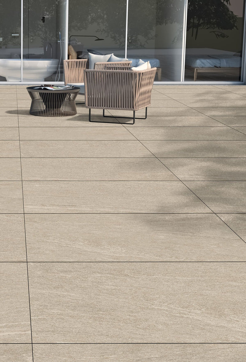 Load image into Gallery viewer, Promenade Earth - Beige Porcelain Paving Tiles - 1000 x 500 x 20mm
